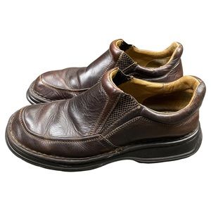 BORN Leather Loafers Men's Sz 9 US Brown Slip on (B6093) Comfy Insoles